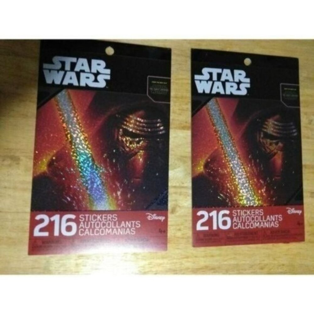 STAR WARS STICKERS-2 BOOKS= 432 STICKERS- NEW